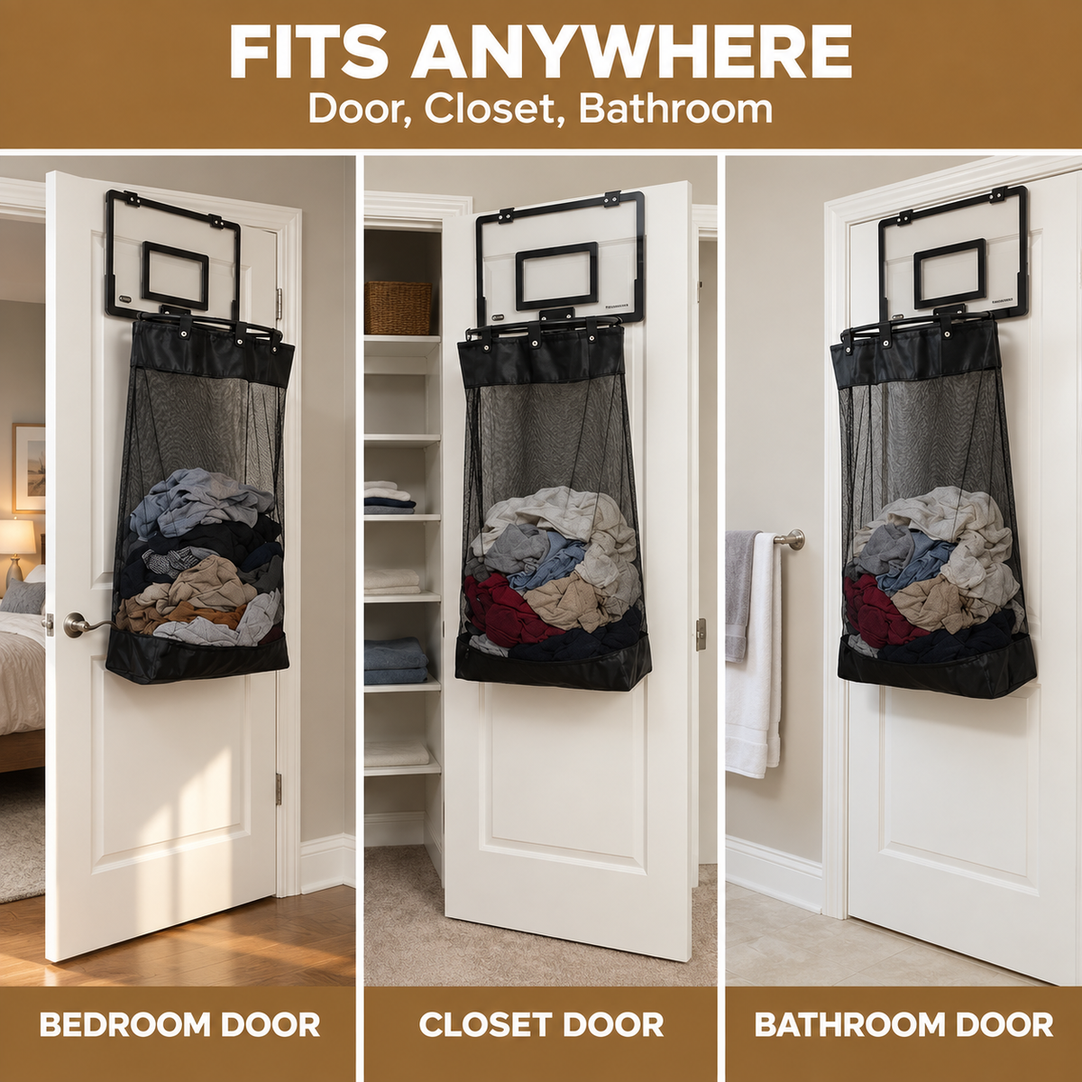 Basketball Laundry Hamper – Over the Door