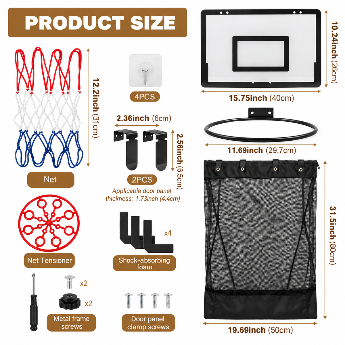 Basketball Laundry Hamper – Over the Door